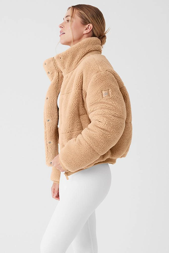 Alo Sherpa Snow Angel Puffer - Camel 3