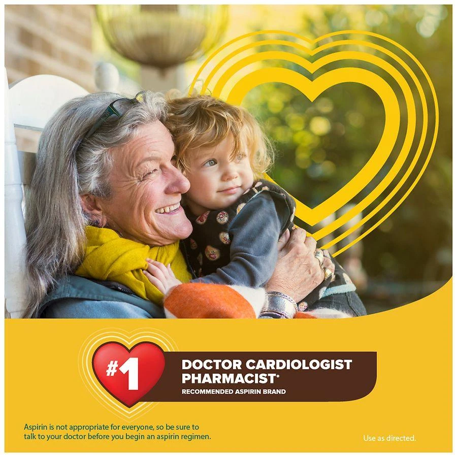 Bayer Aspirin Low Dose 81 mg Safety Coated Tablets 2