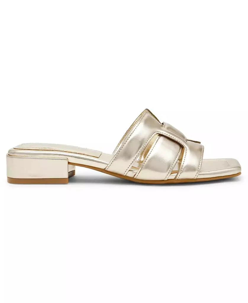 Anne Klein Women's Loyal Square Toe Slide Flat Sandals 2