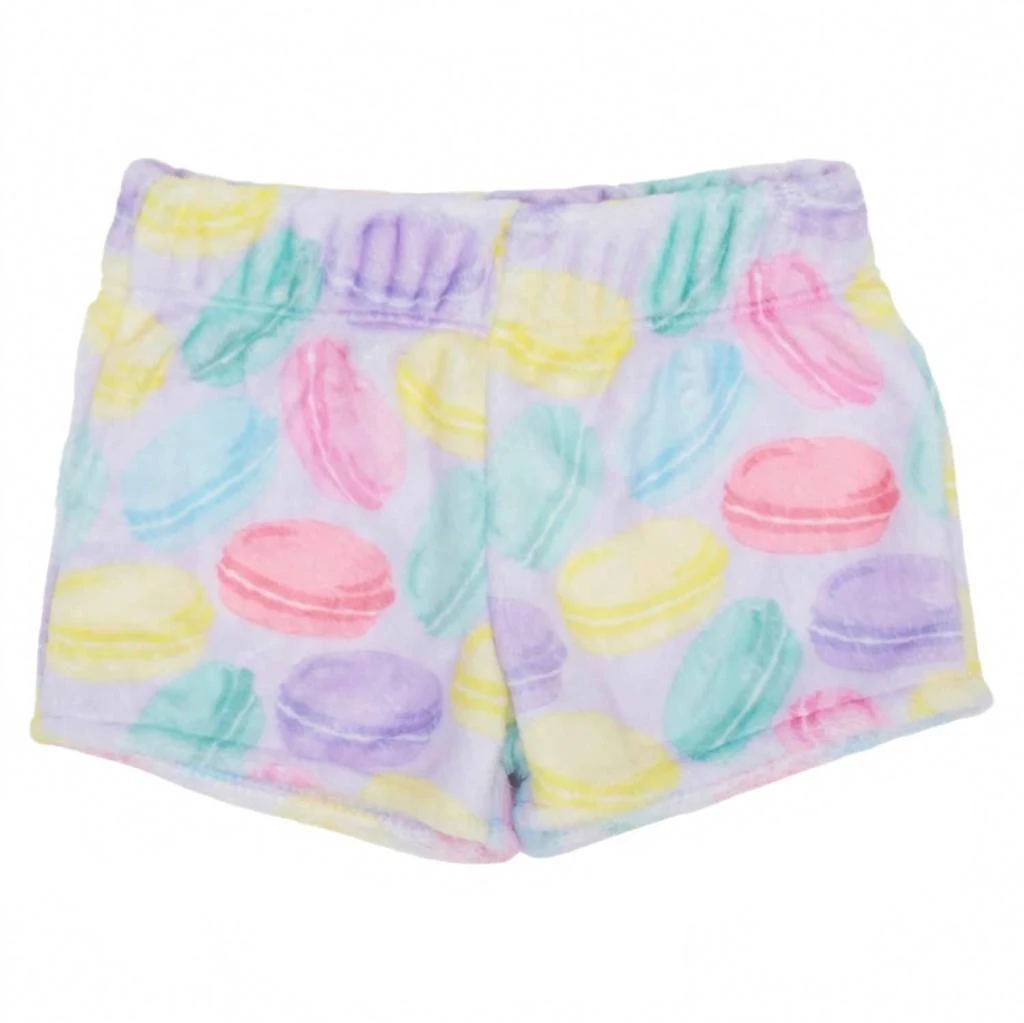 Azarhia Girls Fuzzy Shorts In Macaroon