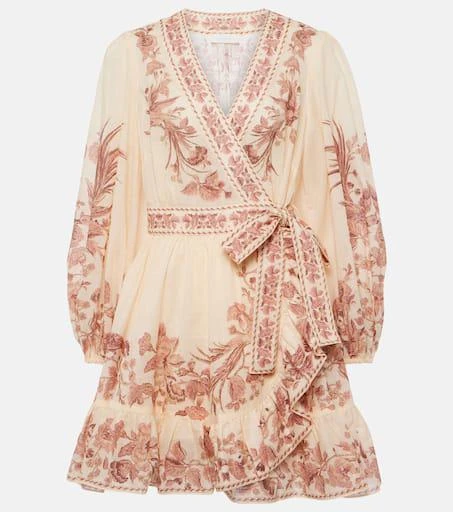 Zimmermann Printed cotton wrap dress 1