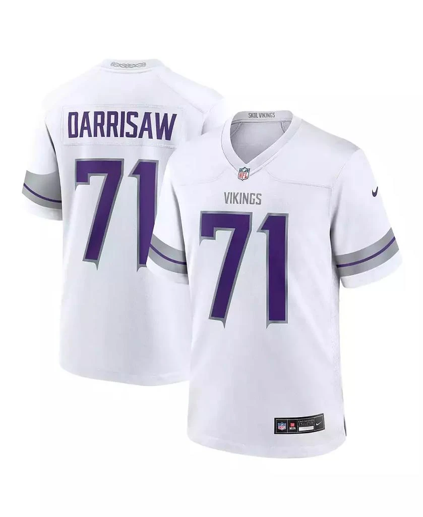 NIKE Men's Christian Darrisaw White Minnesota Vikings Alternate Game Jersey 1