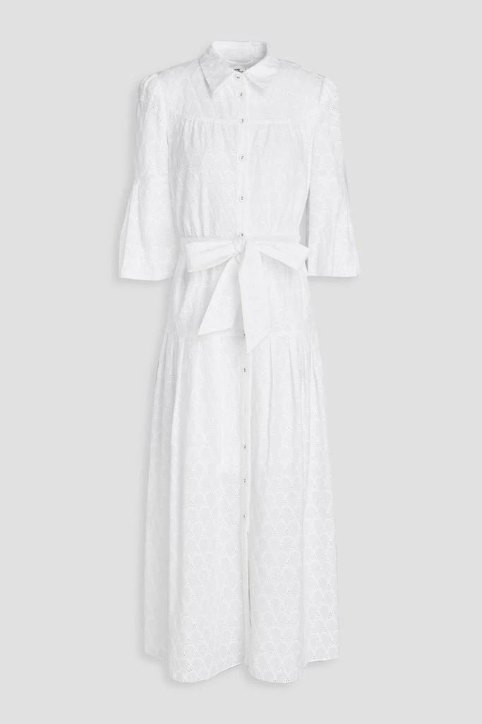 Diane von Furstenberg Aveena broderie anglaise cotton midi shirt dress 1
