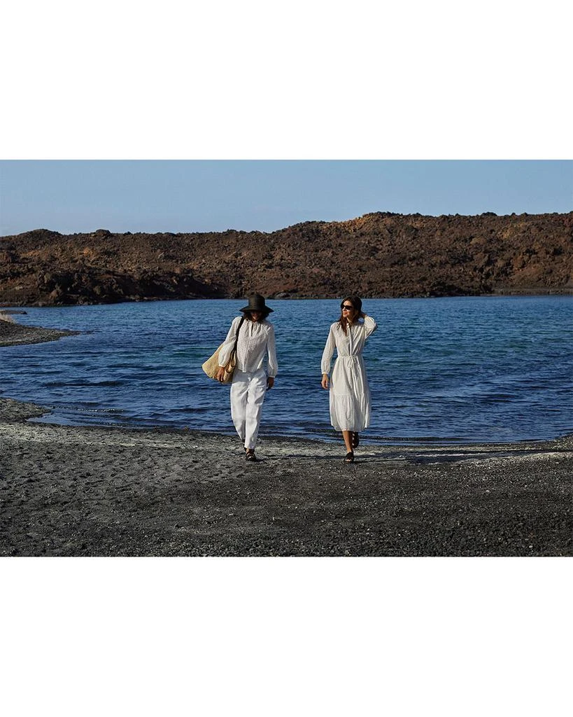 Whistles Broderie Midi Shirt Dress 9