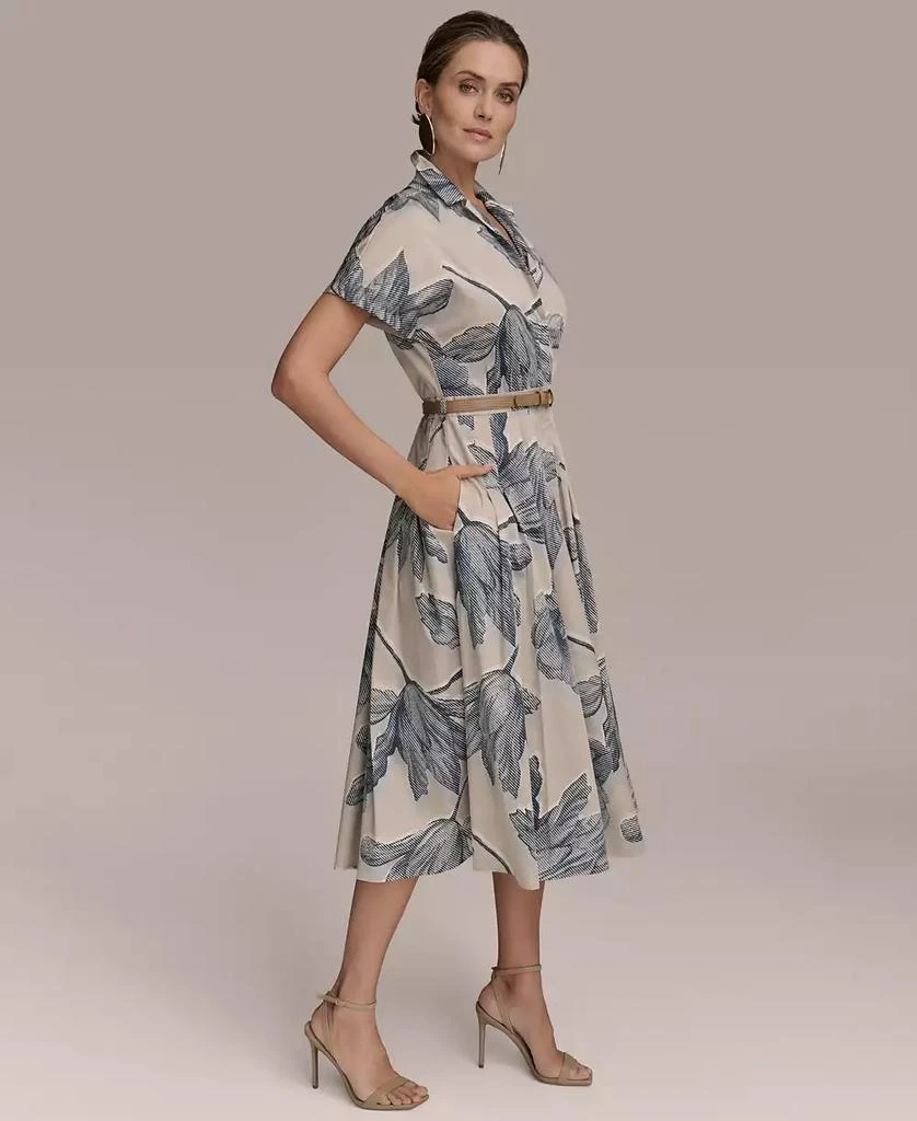 Donna Karan Women's Belted Floral Shirtdress 4