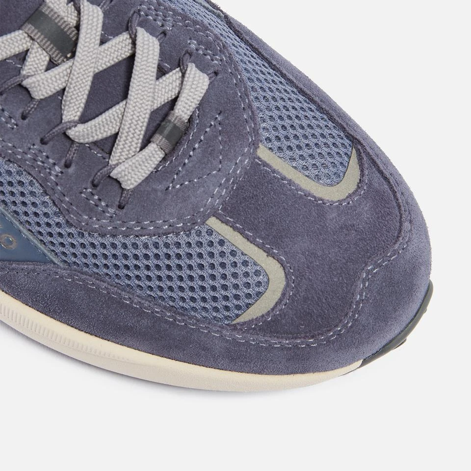 Hugo Boss HUGO MEN'S KANE RUNN MESH AND FAUX LEATHER TRAINERS 3