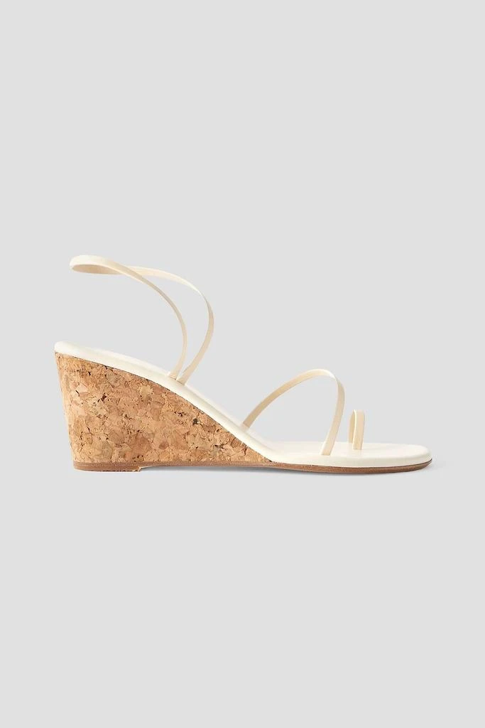 ANCIENT GREEK SANDALS Chora leather wedge sandals 1