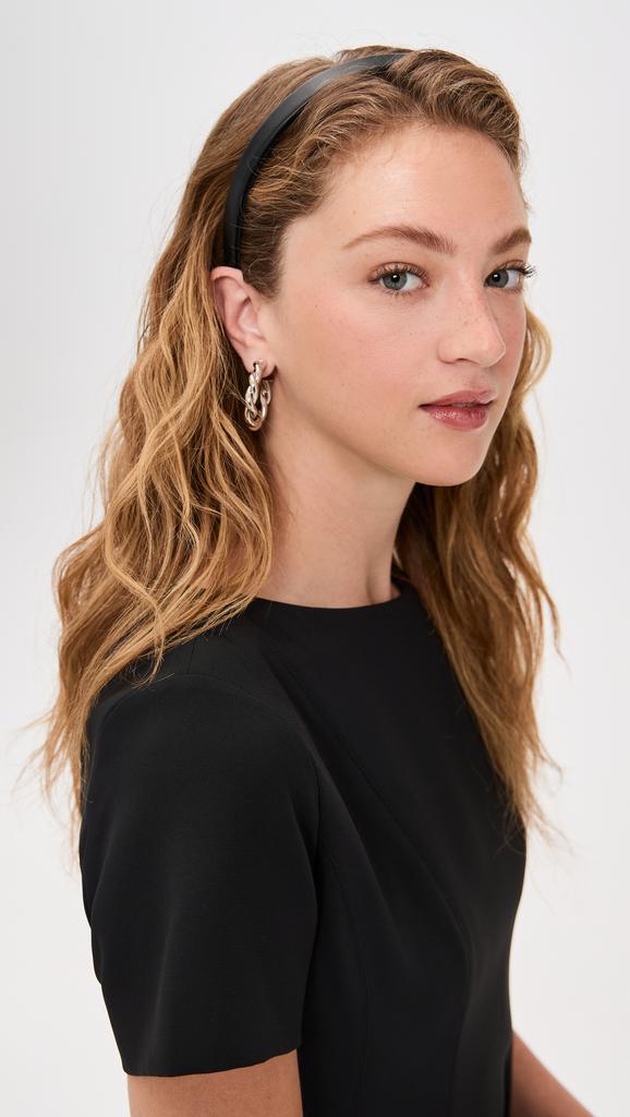 Jennifer Behr Leon Headband In Leather