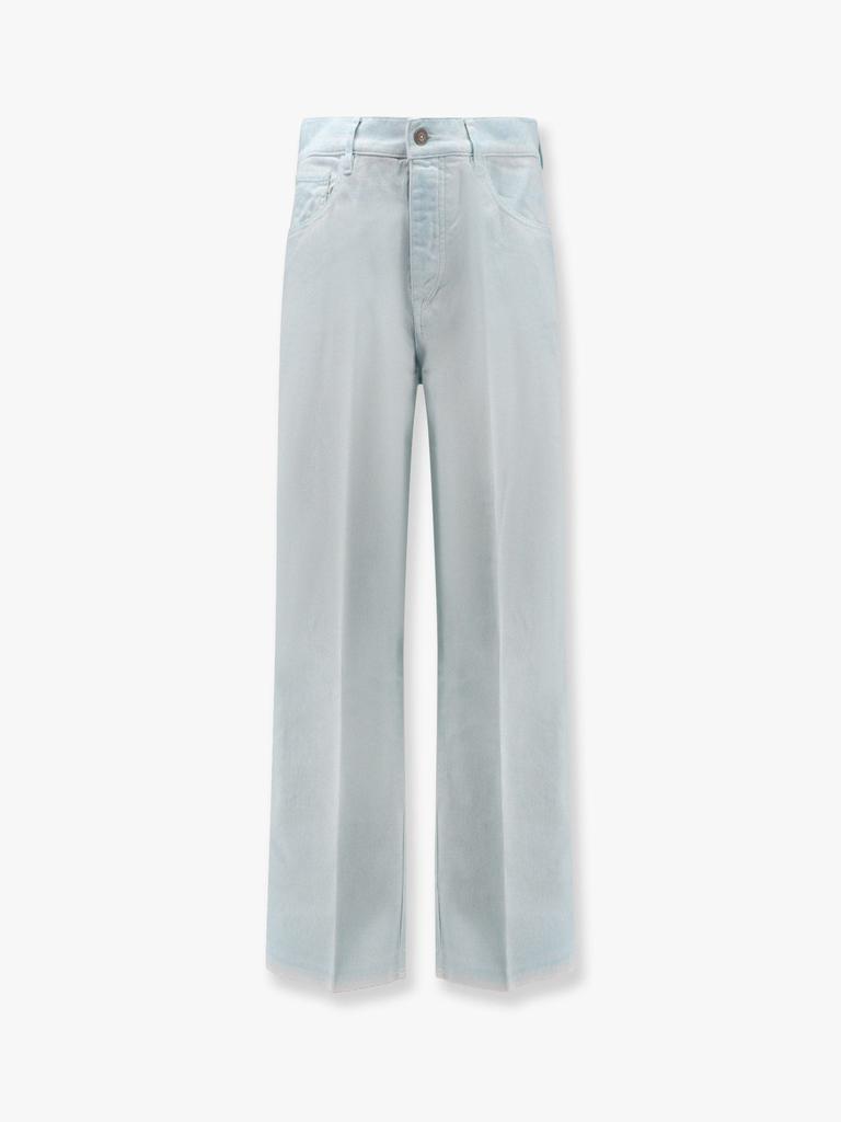 LANEUS Denim trouser with rewashed effect