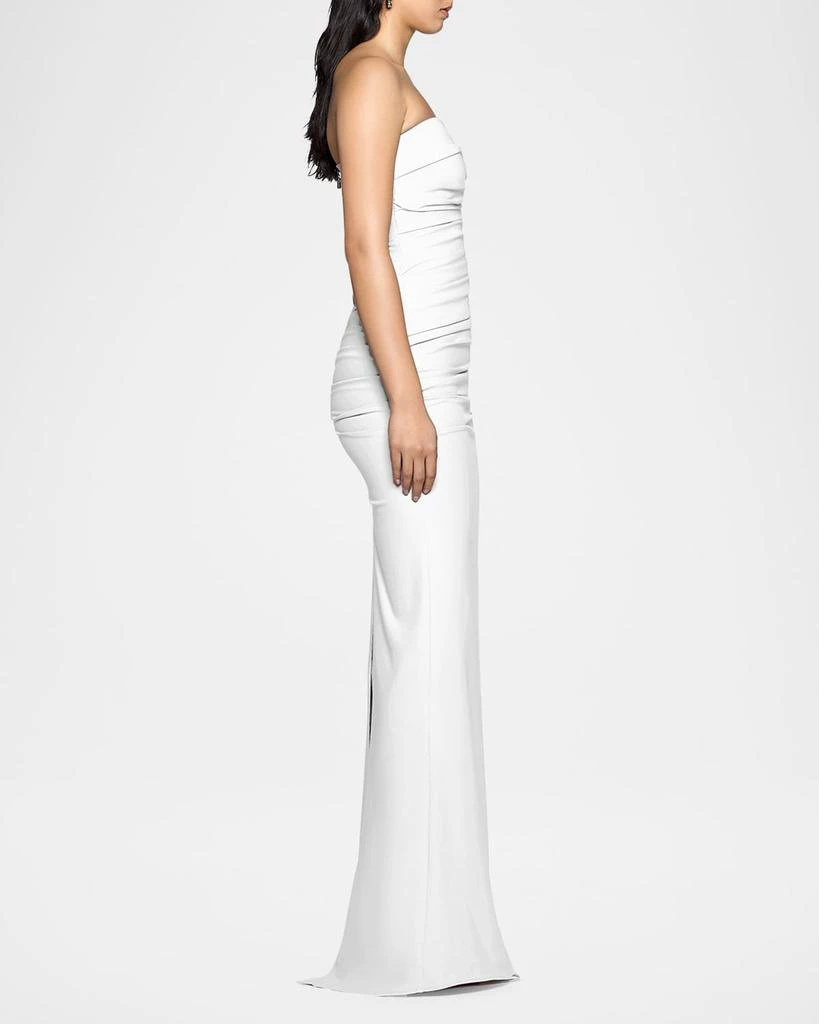 Maticevski Intoxicate Strapless Ruched Maxi Gown 4