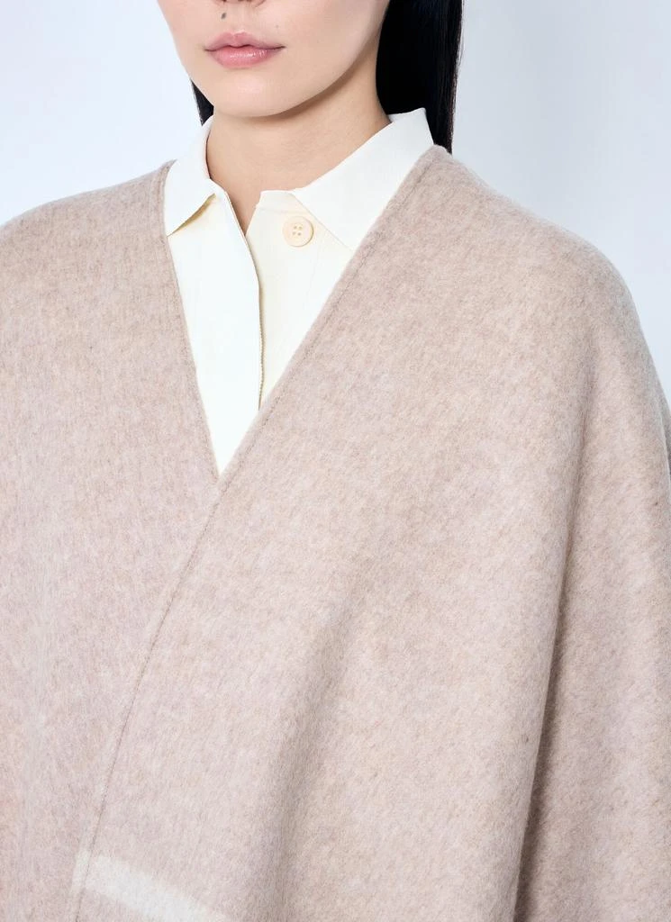 Max Mara Jacquard Wool Poncho 5