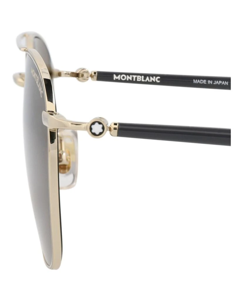 MontBlanc Aviator-Frame Metal Sunglasses 4