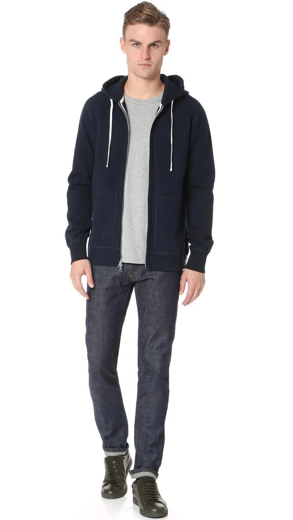 REIGNING CHAMP Midweight Terry Slim Zip Hoodie 4