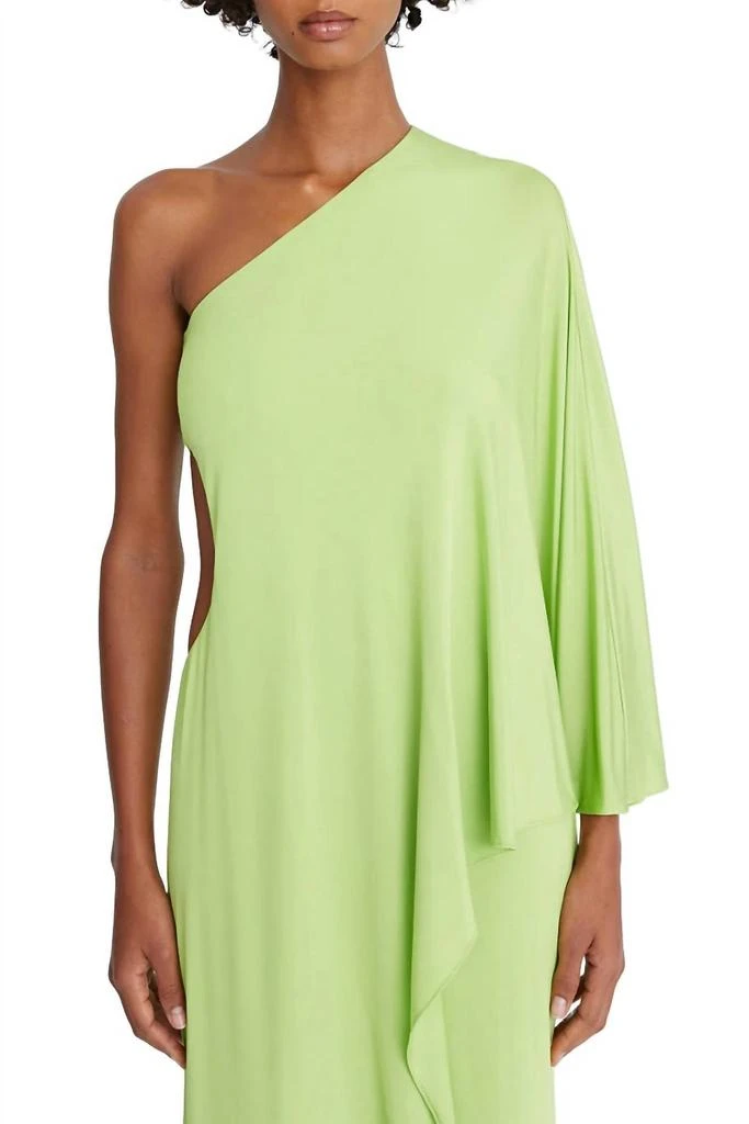 Halston Heritage Halston Heritage - One Shoulder Column Cascade Jersey Gown 4