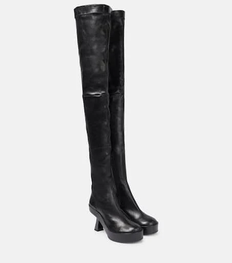 Versace Leather over-the-knee boots 1