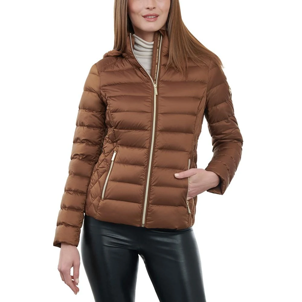 Michael Kors Women's Hooded Packable Down Puffer Coat, Created for Macy's 1