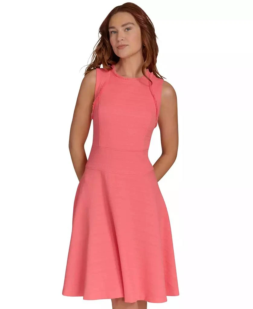 Tommy Hilfiger Petite Textured Sleeveless Fit & Flare Dress 3