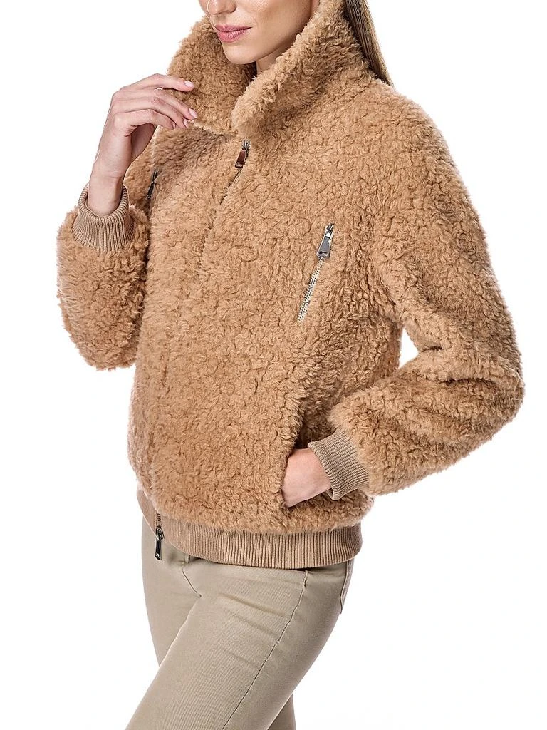 Maximilian Teddy Lambswool Bomber Jacket 4