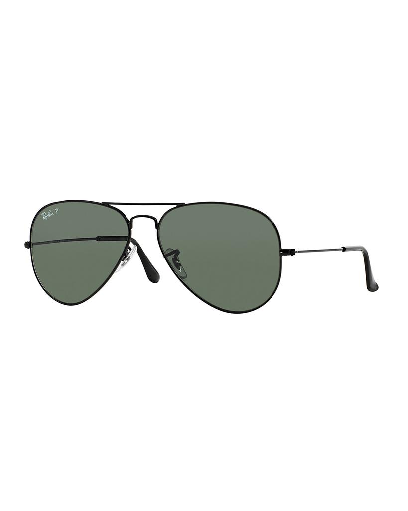 Ray-Ban Metal Polarized Aviator Sunglasses