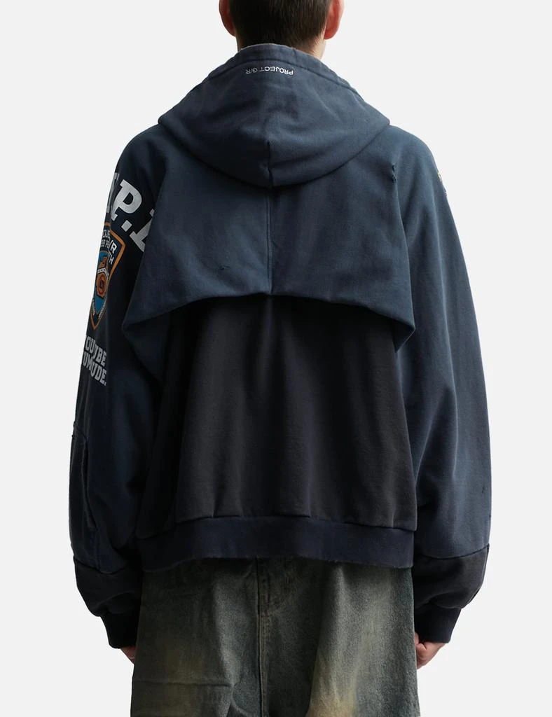 PROJECT G/R Reconstructed Folded Zip Hoodie 4