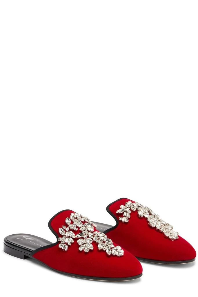 Giuseppe Zanotti Giuseppe Zanotti Crystal Embellished Flat Shoes 2