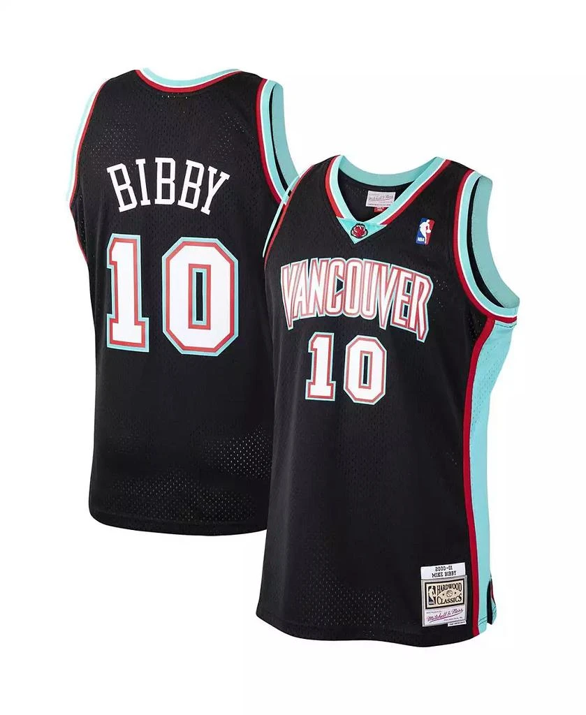 Mitchell & Ness Men's Mike Bibby Black Vancouver Grizzlies 2000-01 Hardwood Classics Swingman Jersey 1