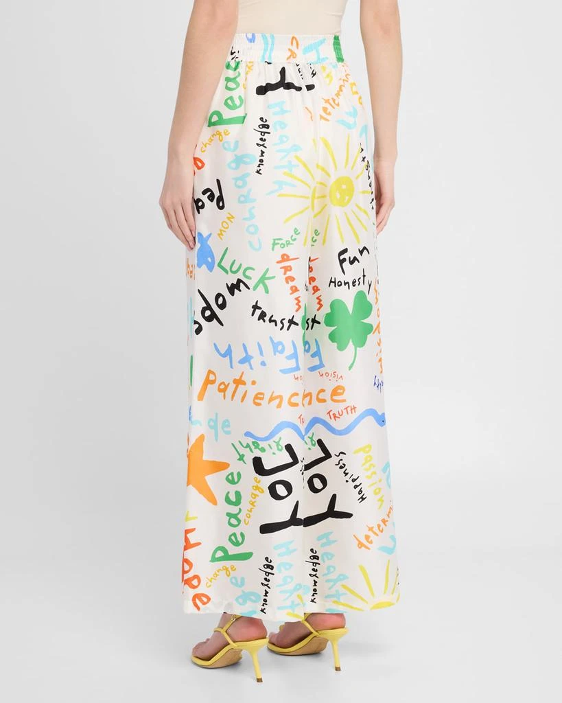 Rianna + Nina Kakanias Printed Fyori Silk Pants 3