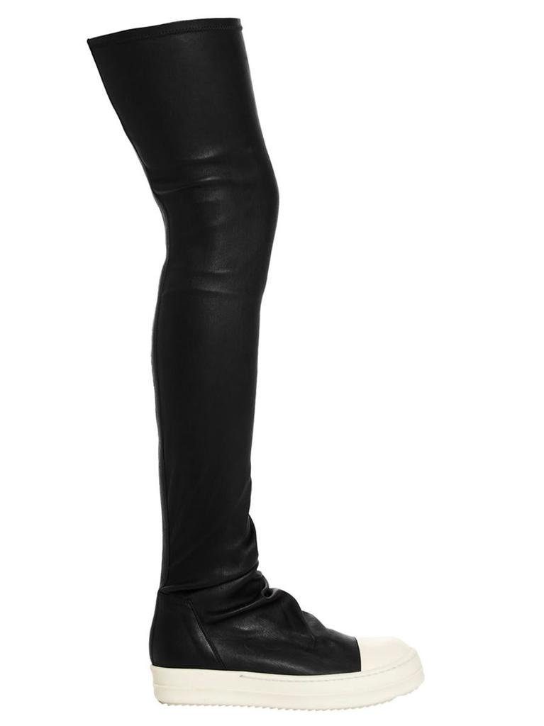 昭王　rick owens Beatle Bogun Rick Owens 60mm Beatle Bogun Platform Boots | Black | FARFETCH