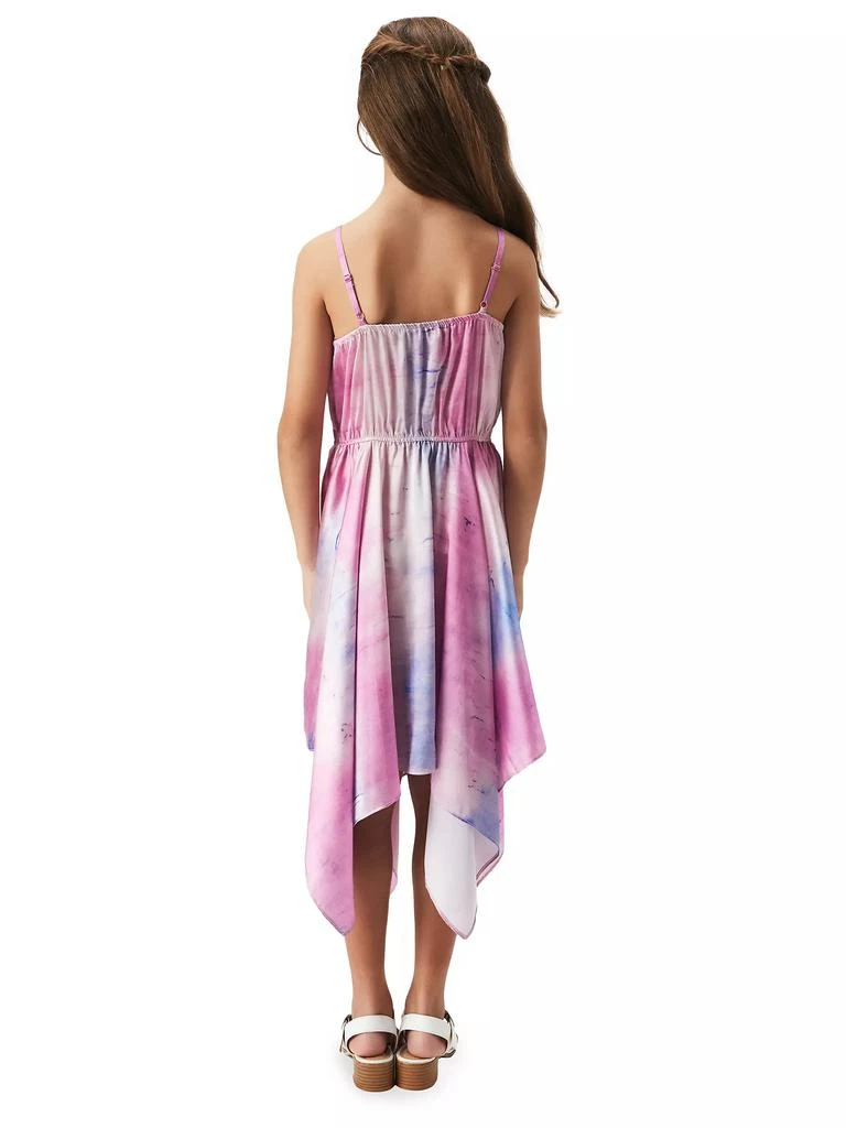 Bardot Girl's Addy Tie-Dye Print Handkerchief Dress 5