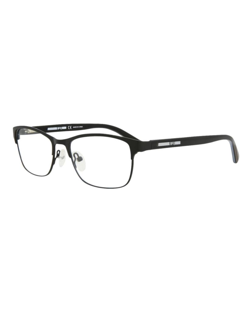 Alexander McQueen Square-Frame Metal Optical Frames