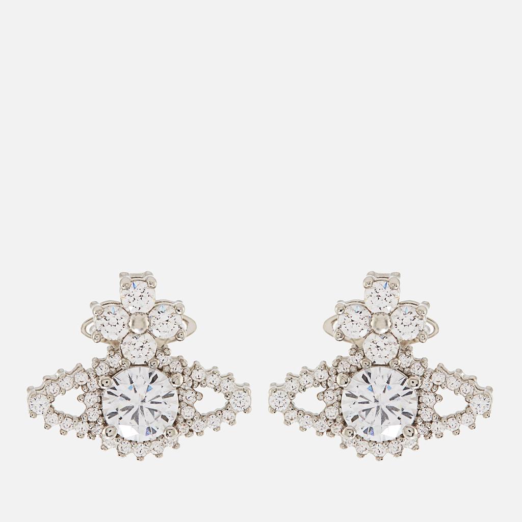 Vivienne Westwood Women s Valentina Orb Earrings Platinum White