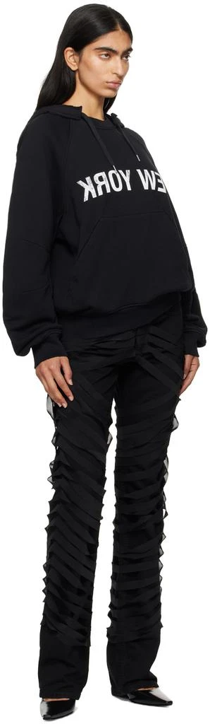 Helmut Lang Black 'New York' Hoodie 4