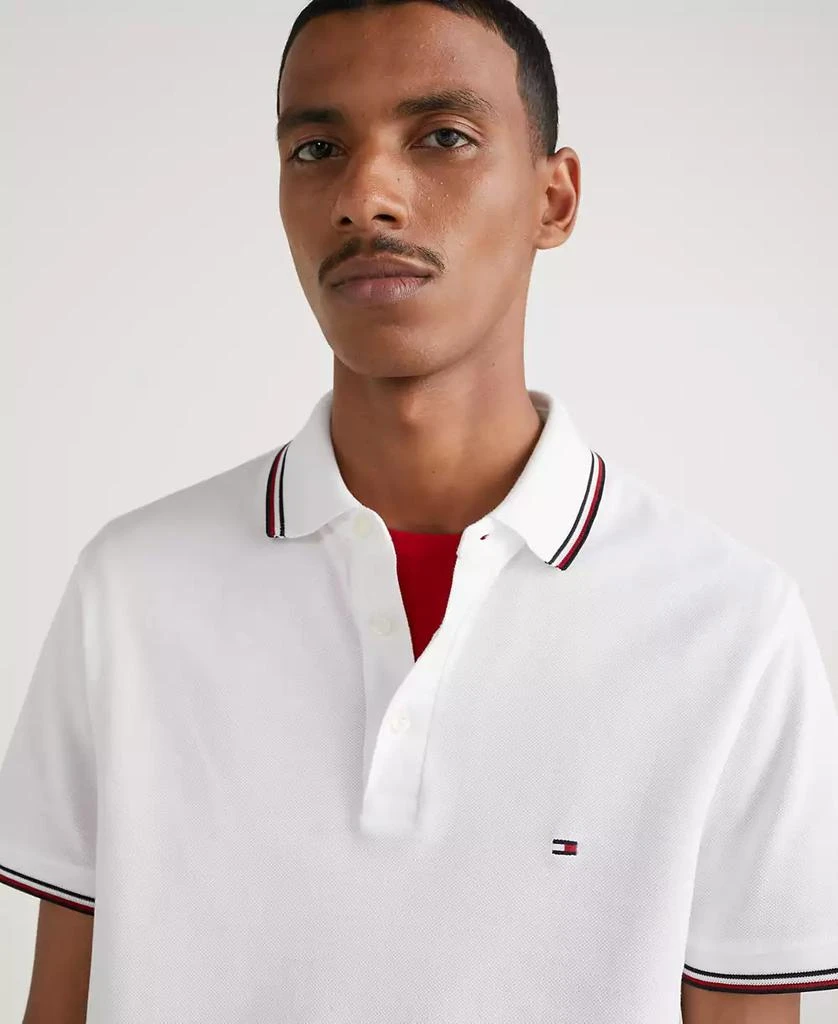 Tommy Hilfiger Men's Slim-Fit 1985 Red White & Blue Polo Shirt 3