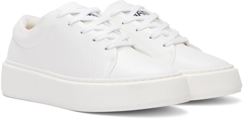 Ganni White Sporty Mix Cupsole Sneakers 4