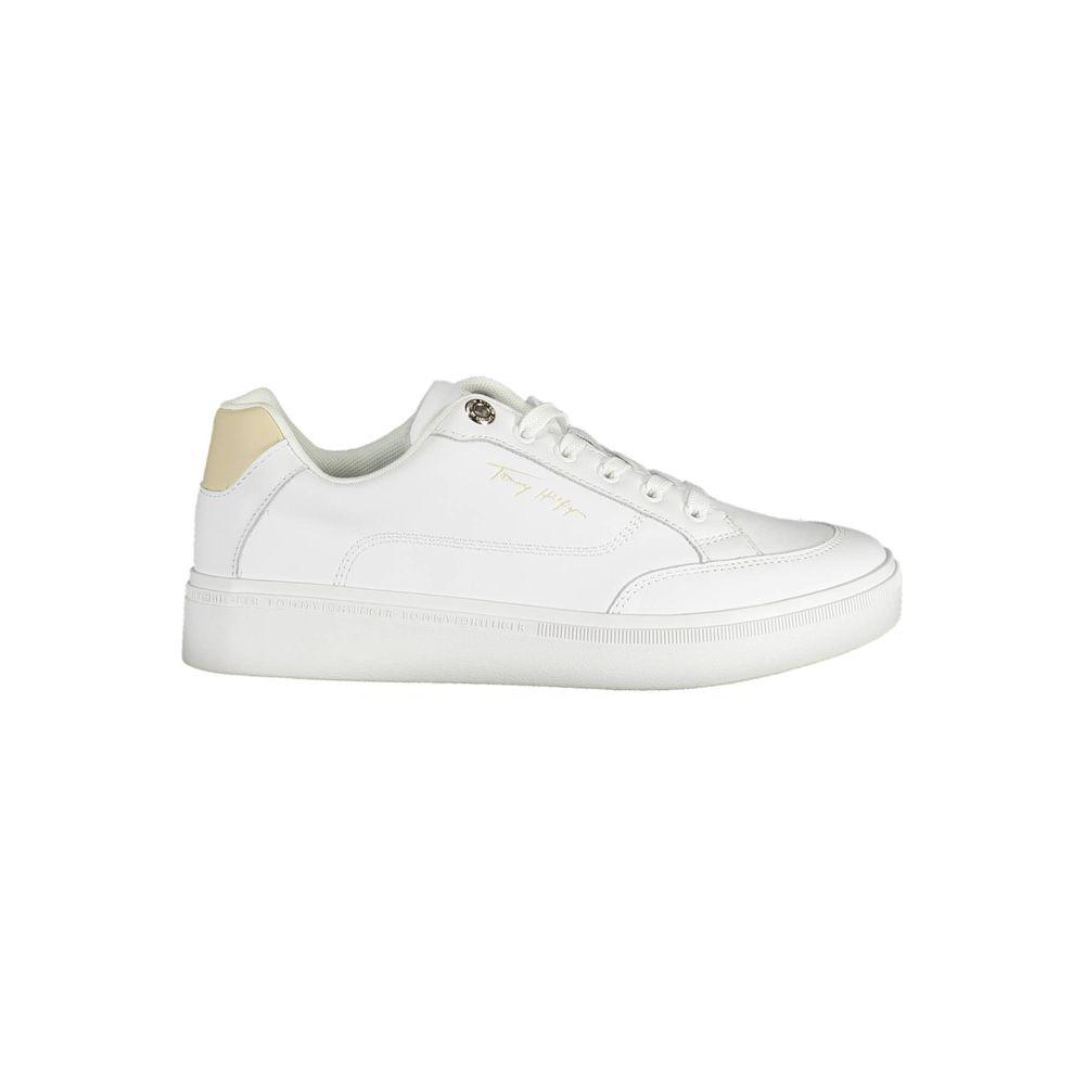 Tommy Hilfiger Tommy Hilfiger White Polyester Sneaker