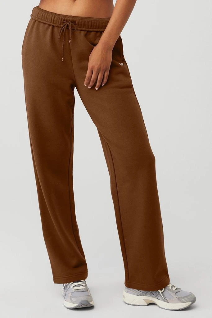 Alo Accolade Straight Leg Sweatpant - Cinnamon Brown 1