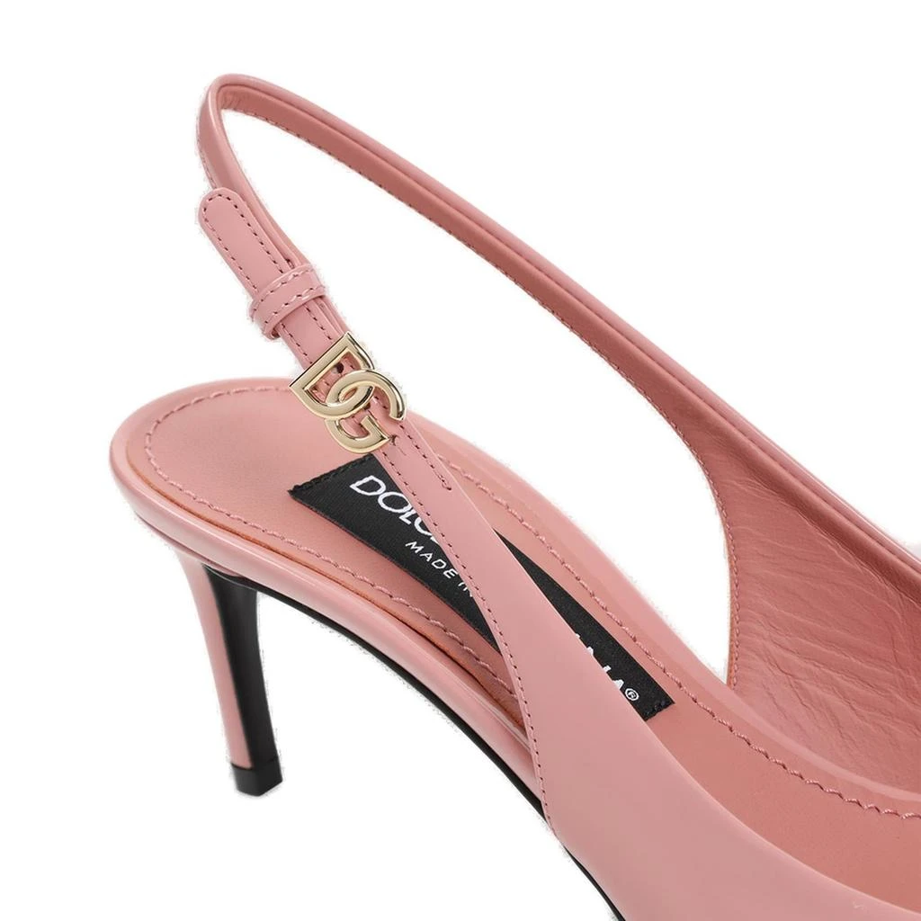 Dolce 
Gabbana Dolce 
Gabbana DG Logo Plaque Slingback Pumps 4