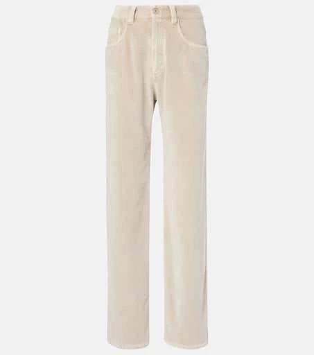 Brunello Cucinelli Dyed cotton wide-leg pants 1