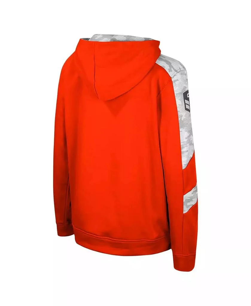 Colosseum Big Boys Orange Clemson Tigers OHT Military-Inspired Appreciation Cyclone Digital Camo Pullover Hoodie 3