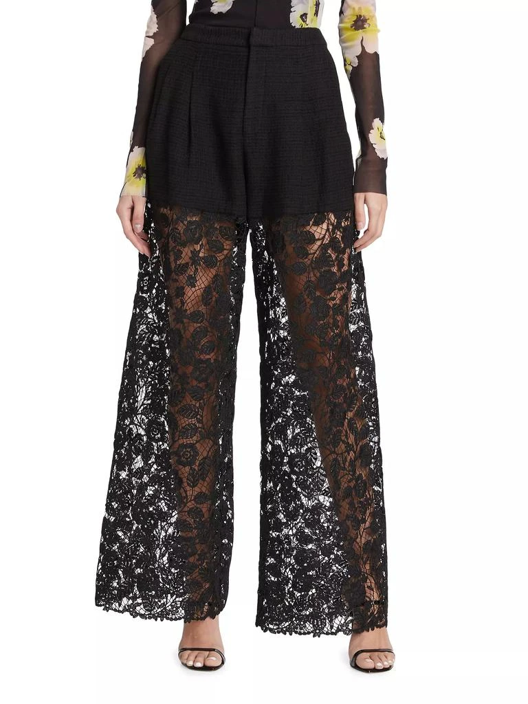 PRABAL GURUNG Corded Lace Straight-Leg Pants 3
