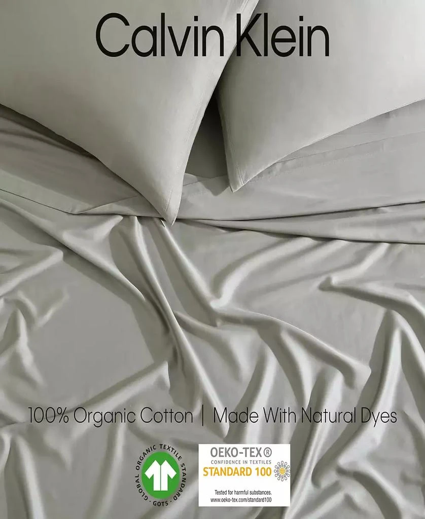 Calvin Klein Earth 300 Thread Count 100% Cotton Sateen 4-Pc. Sheet Set, Queen 2