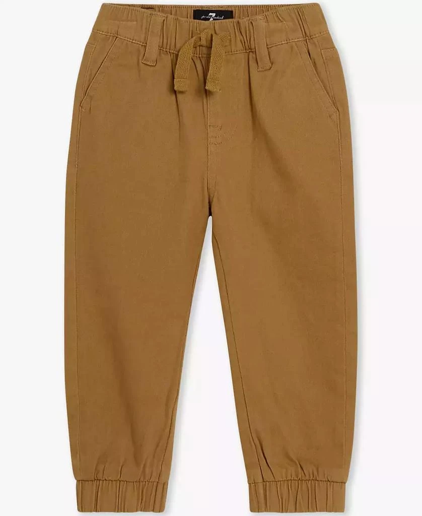 7 For All Mankind Baby Boys 2-Piece Long Sleeve Shirt and Denim Cargos Set 3