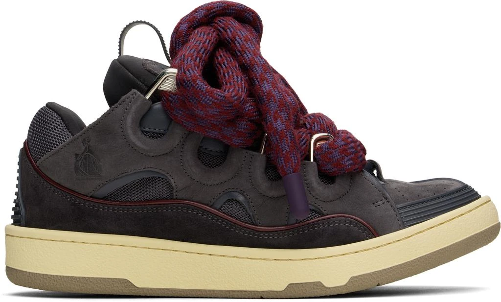 Lanvin Gray Curb Sneakers 1