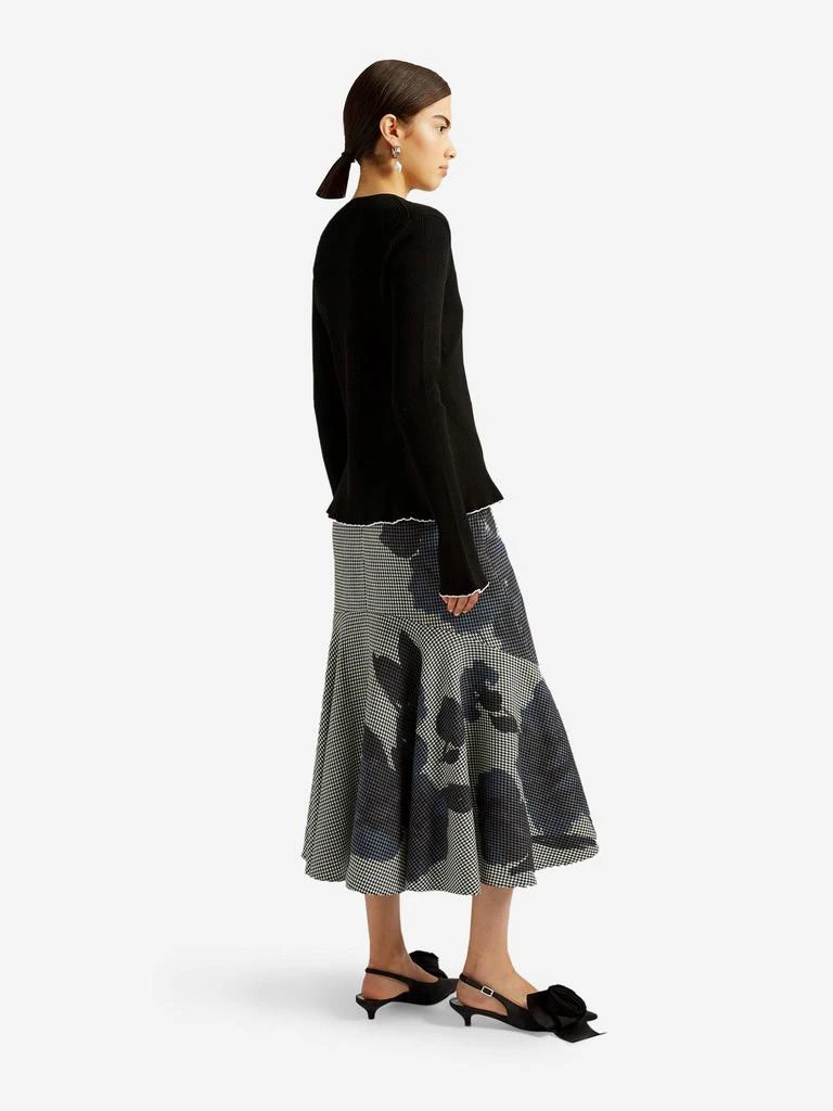 Erdem Erdem Ribbed Peplum Knit Cardigan 3