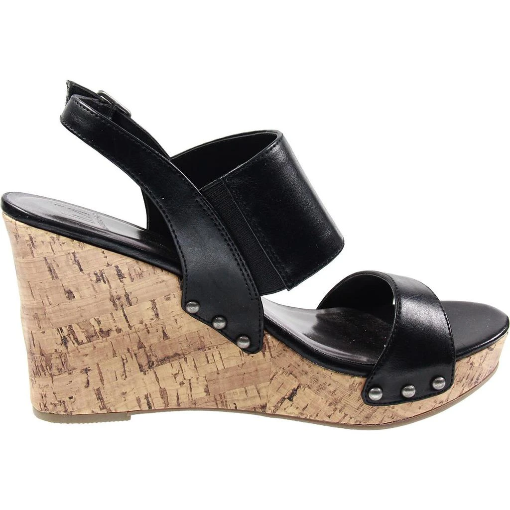 Material Girl MMONA Womens Adjustable Manmade Wedge Heels 2