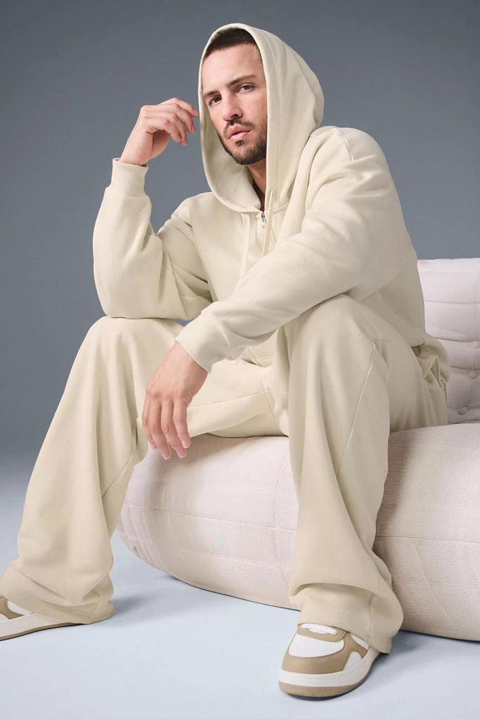 Alo Accolade Full Zip Hoodie - Oat Milk 5