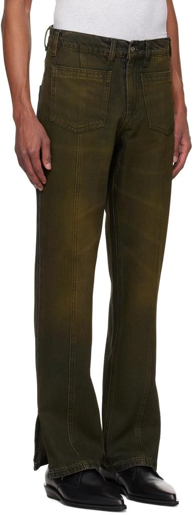 Mowalola Brown Midi Jeans 2