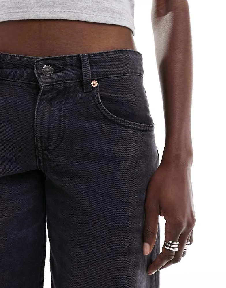 Motel Motel parallel leg low rise jeans in vintage black 5