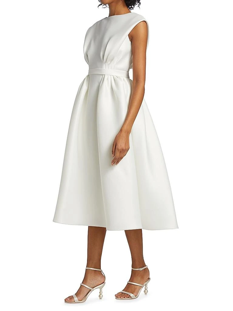 Amsale Mikado A-Line Midi-Dress 4