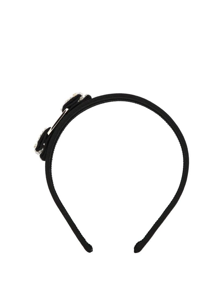 Salvatore Ferragamo Ferragamo Embellished Vara Bow Headband 1